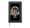 Isla de Pascua Chile Moai Sunset Graphic Hardcover Journal, Black