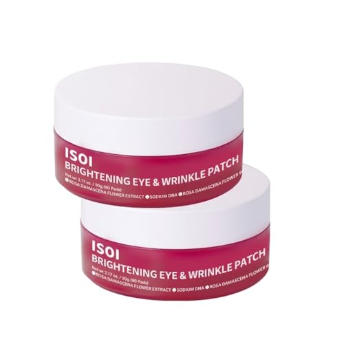 ISOI Blemish Care Under Eye Patch 2 Pack, Hydrogel Eye Patches for Dark Circles, Puffiness & Wrinkles, Hydrating Eye Masks with Hyaluronic Acid & Bulgarian Rose Oil, Korean Skin Care (180pcs, 6.34 oz)