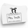 Italian Greyhound Belongs to Teacher Stamp, Duo Hand Mount, 1-5/8 Square
