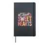 I Teach Sweet Hearts Valentine´s Day Teacher Hardcover Journal, Black