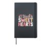 I Teach Sweet Hearts Valentine´s Day Teacher Hardcover Journal, Black