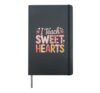 I Teach Sweet Hearts Valentine´s Day Teacher Hardcover Journal, Black