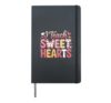 I Teach Sweet Hearts Valentine´s Day Teacher Hardcover Journal, Black