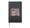 I Teach Sweet Hearts Valentine´s Day Teacher Hardcover Journal, Black