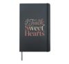 I Teach Sweet Hearts valentine´s day Teacher Hearts Hardcover Journal, Black