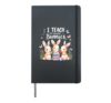 I Teach The Sweetest Bunnies Teacher Easter Hardcover Journal, Black