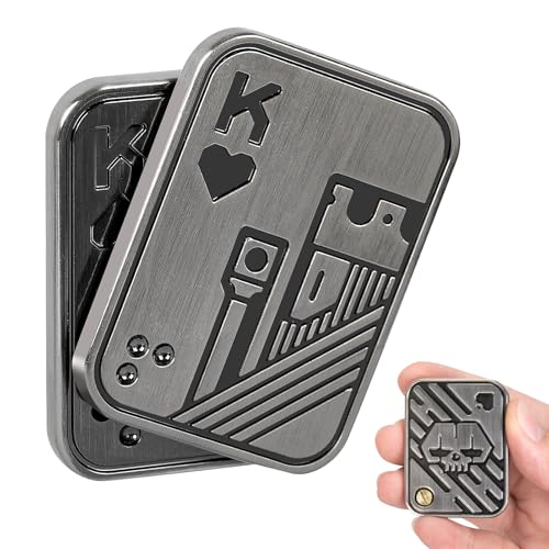 ITOKEY Fidget Toys Adults, Poker Card Fidget Toy, Metal Fidget Slider to Relieve Anxiety and Stress, Cool Desk Toys for Office, Magnet Fidget Toy for Men Adults ADHD