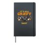 It's All Gravy Baby Funny Retro Thanksgiving Men Women Kids Hardcover Journal, Black