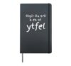 It's All Right To Be A Lefty | Funny Left Handed Joke Hardcover Journal, Black