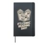 It’s Comic Reading Day Manga Cartoon Book Graphic Novel Hardcover Journal, Black