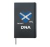 It's In My Dna Scottish Flag Scotland Nationality Genealogy Hardcover Journal, Black