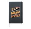 It's Like Magic But Science Physics Maglev Train Hardcover Journal, Black