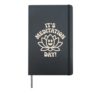 It’s Meditation Day Calm Wellness Guided Zen Fun Mindfulness Hardcover Journal, Black
