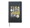 It's Me Hi I'm The Librarian Groovy Teacher Student Hardcover Journal, Black