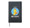 It's My Birthday Design For Boys Banana Dabbing Bday Party Hardcover Journal, Black