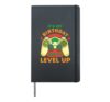It's My Birthday Time To Level Up Video Game Boys Gamer Bday Hardcover Journal, Black