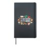 It's Not Hoarding If It's Books Literature Reading Hardcover Journal, Black