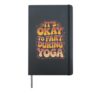 It’s Okay to Fart During Yoga Funny Quote Hardcover Journal, Black