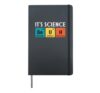 Its Science Bruh Periodic Table Funny Humor Men Women Kids Hardcover Journal, Black