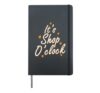 It's Shop O'Clock Shopping Hardcover Journal, Black