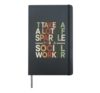 It Takes Lots of Sparkle to Be a Social Worker Social Work Hardcover Journal, Black