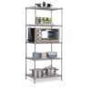 IVQAPP 5-shelf shelving unit - chrome trolley