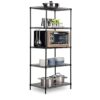 IVQAPP 5 Shelf Shelving - Chrome Cart