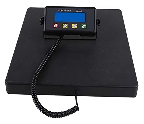 IVQAPP Digital Commercial Food Meat Weight Scale Electric Heavy Duty Large Capacity Postal Industrial Commercial Shop Kitchenscales with Big LCD Display 930 (Color : Black Size : 300Kg)