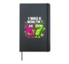 I Was 6 Now I'm 7 - Funny 7th Birthday Six Seven Meme Hardcover Journal, Black
