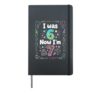 I Was 6 Now Im 7 Birthday Chalk Graphic Hardcover Journal, Black