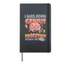 I Was Born Genius But Education Ruined Me Sarcastic Hardcover Journal, Black