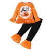 IWIHMIV Toddler Girl Halloween Set T Shirts Pullover Tops Pants（Red,8 Y