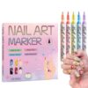 Izhhollnx 0.7mm waterproof nail art graffiti marker (12 colors)