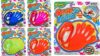 JA-RU Giant Sticky Hands for Kids (4 Pack Assorted Colors) – Large Sticky Hands Party Favors, Stretchy Fidget Toy, Goodie Bag Stuffers & Prize Bin Toys. 414-4A