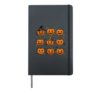 Jack O Lantern Pumpkin Faces Spooky Halloween Collection Hardcover Journal, Black