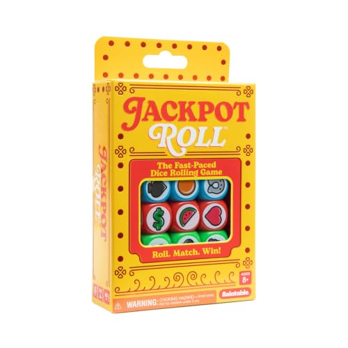 Jackpot Roll by Relatable – A Fast Paced Casino Themed Dice Game for Family Game Night and Games for Adults – Includes 20 Betting Tokens, 50 Cards, 12 Dice and Instructions