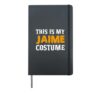 Jaime Halloween Personalized Costume Funny Hardcover Journal, Black