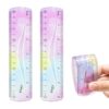 JAKOUE 2Pcs 5.9 Inch Flexible Ruler Small Bendable Plastic Ruler