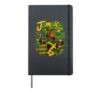 Jamaica Flag Jamaican Woman Caribbean Reggae Pride Girls Hardcover Journal, Black