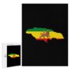Jamaica Flag Map Wooden Puzzle Creative Puzzle 500 PCS