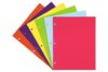 JAM PAPER Laminated Two Pocket Glossy 3 Hole Punch School Folders - Assorted Fashion Colors - 6/Pack