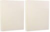 JAM PAPER Strathmore 80lb Cardstock - 8.5 x 11 Coverstock - 216 gsm - Natural White Linen - 30% recycled - 50 Sheets/Pack (Pack of 2)