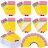 Janlaugh 48 Pads 1440 Sheets Teacher Sticky Notes Pencil Note Pads Appreciation Gifts Self Adhesive Memo Pad Cute Gifts