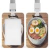 Japanese Ramen Id Badge Holder with Lanyard & Clear Window