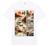 Japanese Touge Racing Cars Comic Ukiyo-e Mountain Drift Art Comfort Colors Adult Heavyweight T-Shirt