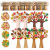 JAPBOR Fall Tree Crafts - DIY Autumn Foam Self Adhesive Stickers Art Kit