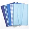 JarThenaAMCS 100 Sheets Blue Plaid Tissue Paper, Gingham, 14 x 20 in