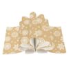 JarThenaAMCS 200 Pcs Christmas Wax Paper Brown Snowflake Deli Wrap Waterproof Oil-Proof Basket Liners for Xmas Winter Party Food Sandwich Picnic Supplies