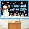 JarThenaAMCS 57Pcs Winter Snowman Bulletin Board Decorations