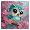 JATOK Diamond Art Kits for Adults, Cute Owl, Special-Shaped Gems